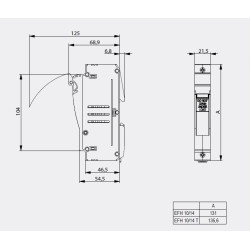 baza sigurante efh 10/14 dc 1p 002580001