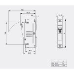 baza sigurante efh 10/14 dc 1p 002580001