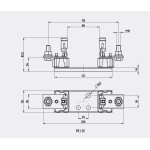 baza sigurante pk 1 m10-m10 dc 1000v 1p 004122025