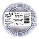 cablu otel zincat micul fermier, plastifiat, diametru 3-4.5mm, lungime 25m cablu otel zincat micul fermier, plastifiat, diametru 3-4.5mm, lungime 25m