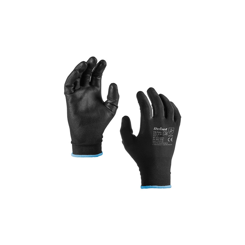manusa lucru poliuretan marime 9 / l set 12 buc rebel manusa lucru poliuretan marime 9 / l set 12 buc rebel