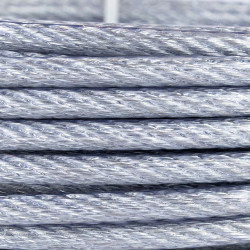cablu otel zincat micul fermier, plastifiat, diametru 4-5.5mm, lungime 25m