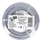 cablu otel zincat micul fermier, plastifiat, diametru 5-6.5mm, lungime 25m cablu otel zincat micul fermier, plastifiat, diametru 5-6.5mm, lungime 25m