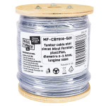 tambur cablu otel zincat micul fermier, plastifiat, diametru 2-3.5mm, lungime 100m tambur cablu otel zincat micul fermier, plastifiat, diametru 2-3.5mm, lungime 100m