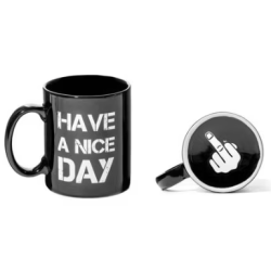 Cana cu degetul mijlociu Have a Nice Day - NEAGRA