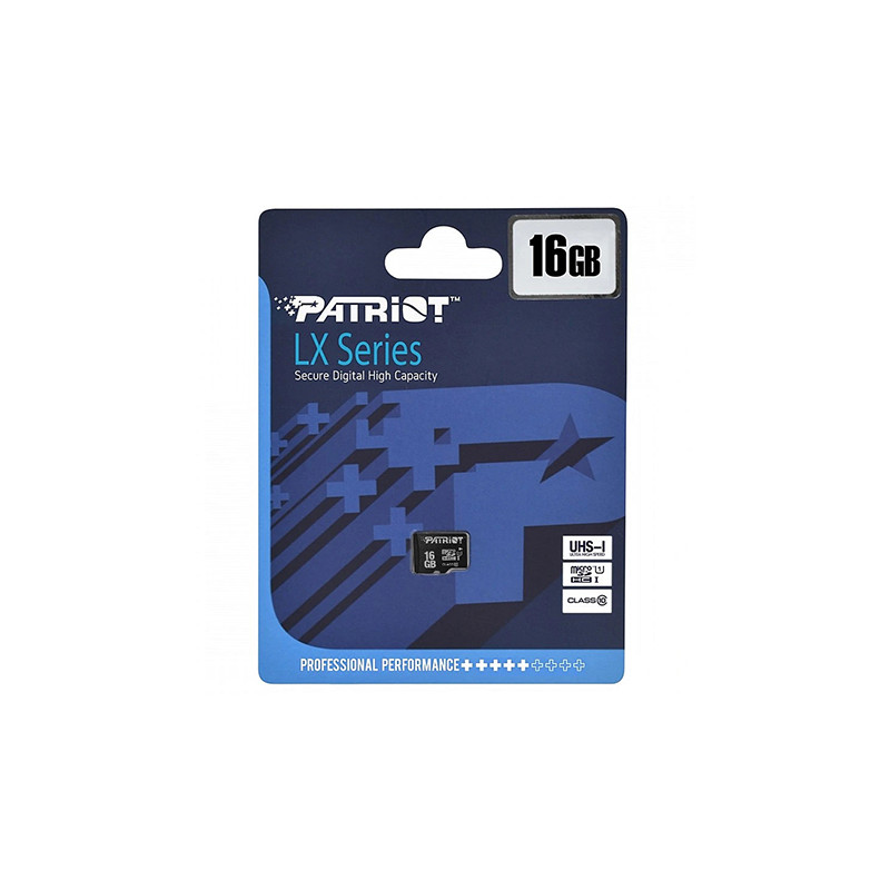 micro sdhc clasa 10 uhs-i 16gb patriot