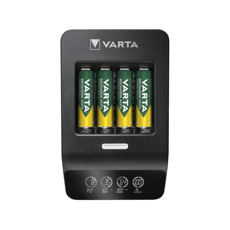 incarcator varta ultra fast charger+ 57685 nimh aaa, aa + 4 acumulatori aa 2100 mah