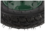 roata roaba micul fermier 3.50-8, diametru ax 14mm, janta verde