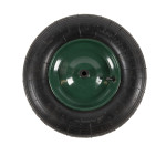 roata roaba micul fermier 4.00-8, diametru ax 14mm, janta verde