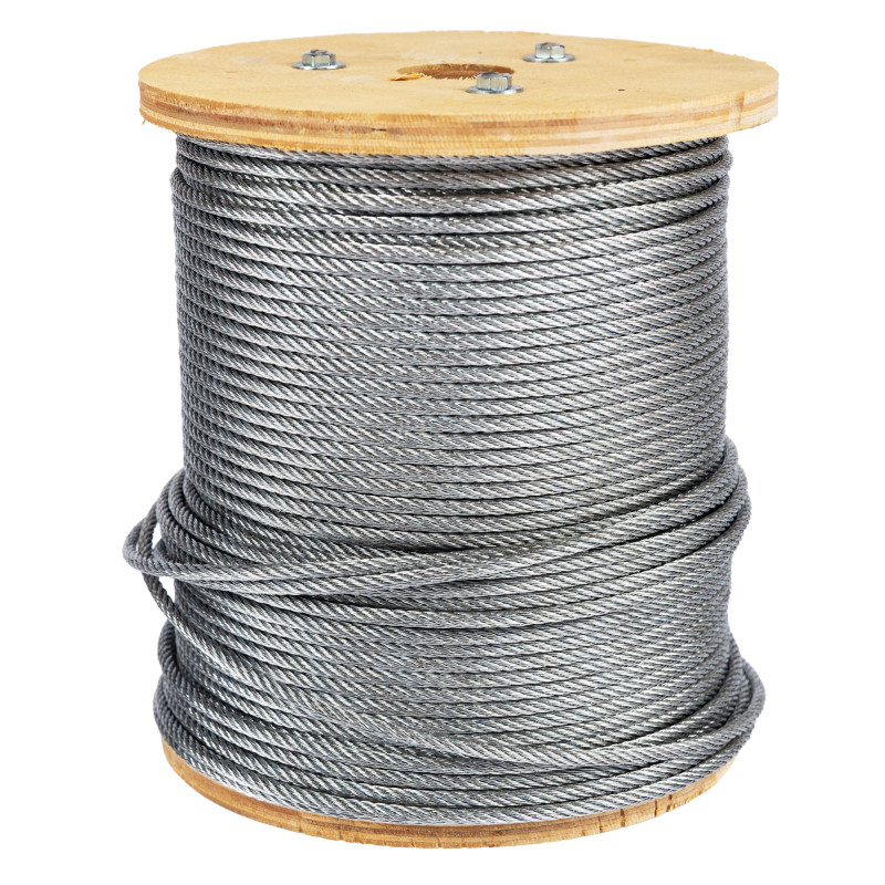 tambur cablu otel zincat micul fermier, diametru 3mm, lungime 100m tambur cablu otel zincat micul fermier, diametru 3mm, lungime 100m