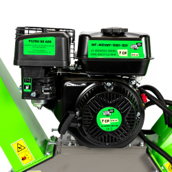 tocator de crengi micul fermier, motor benzina 7 cp, 100 mm diametru maxim de taiere, pentru rumegus