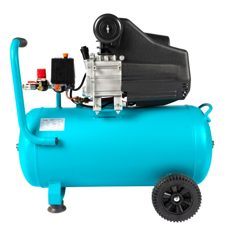 compresor detoolz 50l cu ulei, 1680 w, debit 206l/min, 8 bar, 2 prize de aer