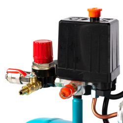 compresor detoolz 50l cu ulei, 1680 w, debit 206l/min, 8 bar, 2 prize de aer