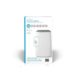 aer conditionat portabil nedis smartlife 3in1, 14.000 btu, pana la 120 m3, wi-fi, functie dezumidificare, clasa energetica a