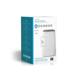 aer conditionat portabil nedis smartlife 3in1, 14.000 btu, pana la 120 m3, wi-fi, functie dezumidificare, clasa energetica a