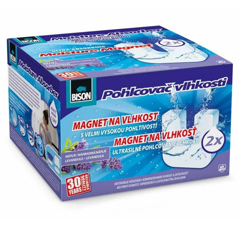 tableta magnetica reumplere pentru dezumidificator airmax, lavanda - 2 x 450 g