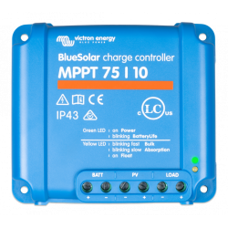 incarcator solar 12v 24v 10a victron energy bluesolar mppt 75/10 (12/24v-10a)