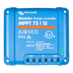 incarcator solar 12v 24v 15a victron energy bluesolar mppt 75/15 (12/24v-15a)