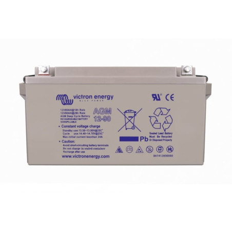 victron energy agm deep cycle battery 12v/90ah
