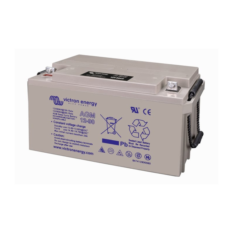 victron energy agm deep cycle battery (m6) 12v/90ah