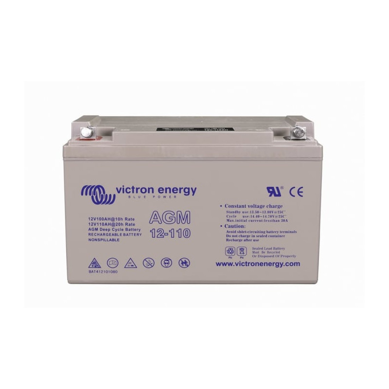 victron energy agm deep cycle battery (m8) 12v/110ah