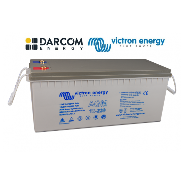 victron energy agm super cycle battery 12v/230ah (m8)