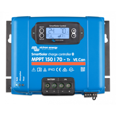 incarcator solar 12v 24v 48v 70a victron energy smartsolar mppt 150/70-tr ve.can