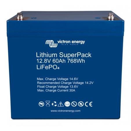 victron energy lithium superpack 12,8v/60ah (m6)