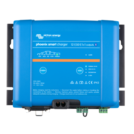 incarcator de retea victron energy phoenix smart ip43 charger 12/50 (1+1)