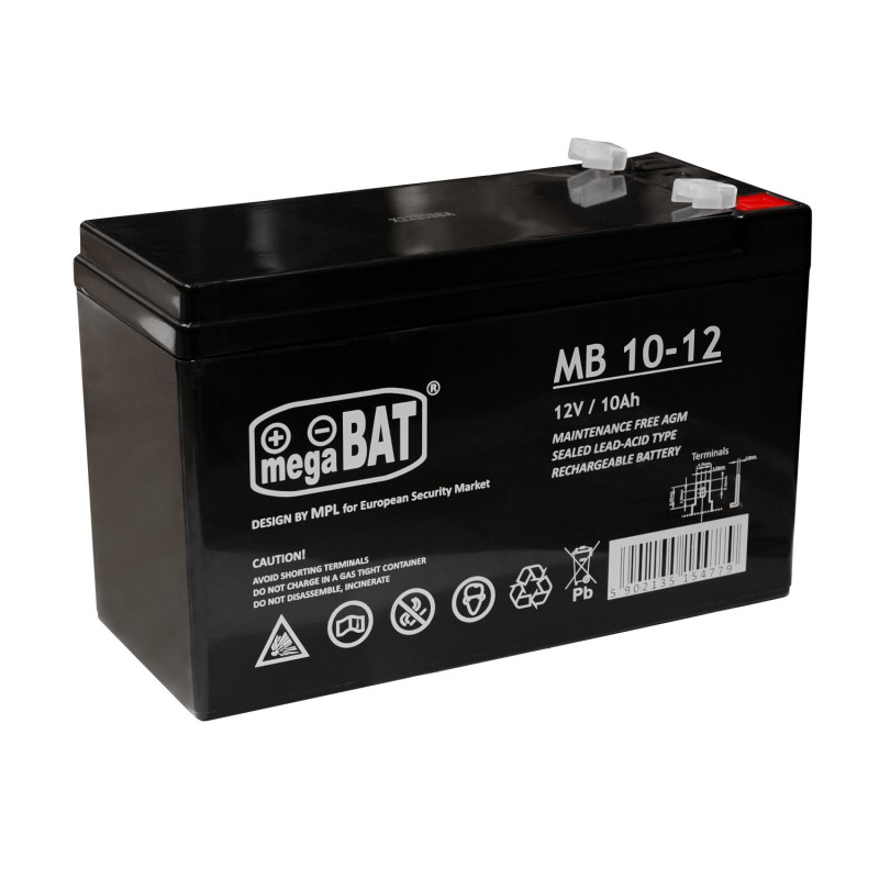 Acumulator VRLA MB 10-12 (151/65/94mm) - MEGABAT