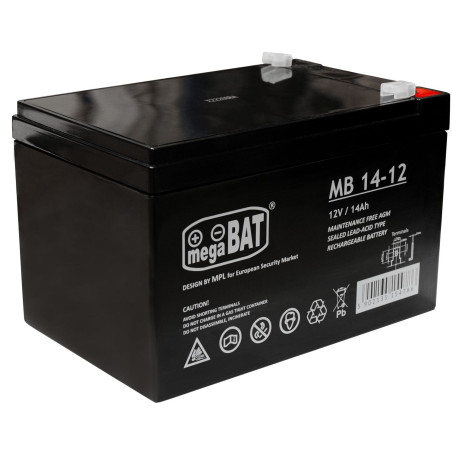 Acumulator VRLA MB 14-12 (151/98/94mm) - MEGABAT