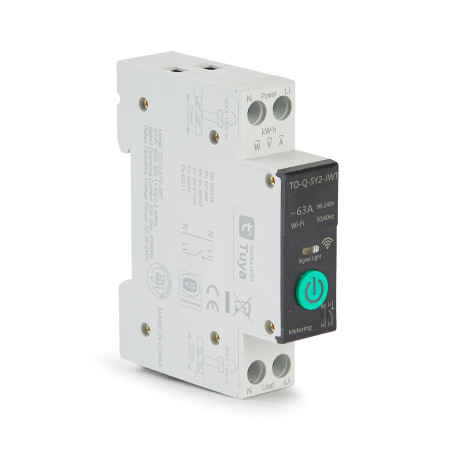 Siguranta Smart WIFI, Reglabila 1-63A, TUYA, Control La Distanta, Protectie Supra si Subtensiune, Supracurent, Control Vocal