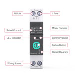 Siguranta Smart WIFI , TUYA, Control La Distanta, Protectie Suprantesiune, Supracurent, Subtensiune, Temperatura, Control Vocal