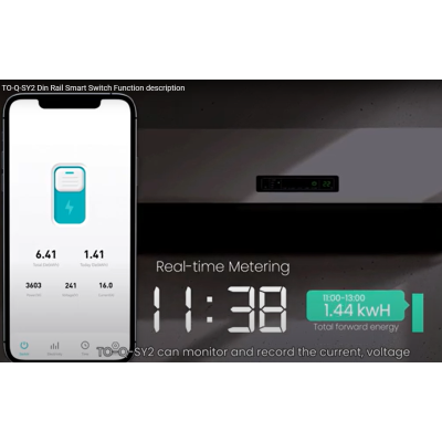 Siguranta Smart WIFI, Reglabila 1-63A, TUYA, Control La Distanta, Protectie Supra si Subtensiune, Supracurent, Control Vocal