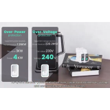 Siguranta Smart WIFI, Reglabila 1-63A, TUYA, Control La Distanta, Protectie Supra si Subtensiune, Supracurent, Control Vocal
