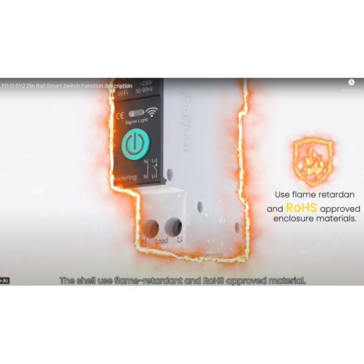 Siguranta Smart WIFI, Reglabila 1-63A, TUYA, Control La Distanta, Protectie Supra si Subtensiune, Supracurent, Control Vocal