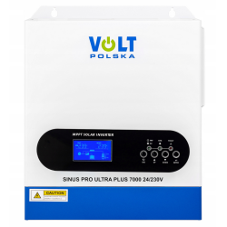 Invertor Off-Grid, Solar Sinus Pro Ultra Plus 7000 24/230v (3500/7000w) wi-fi + 100a mppt (60-500v), Volt Polska