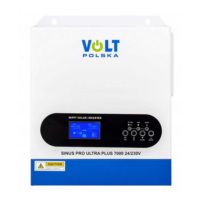 Invertor Off-Grid, Solar Sinus Pro Ultra Plus 7000 24/230v (3500/7000w) wi-fi + 100a mppt (60-500v), Volt Polska