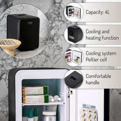 mini frigider racire incalzire 4l ad 8084 adler