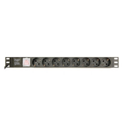 pdu rack 1u 8 prize 3680w 3m gembird
