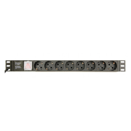 pdu rack 1u 8 prize 3680w 3m gembird