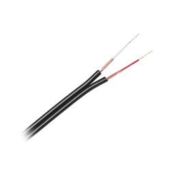 cablu 2rca 4mm negru rola