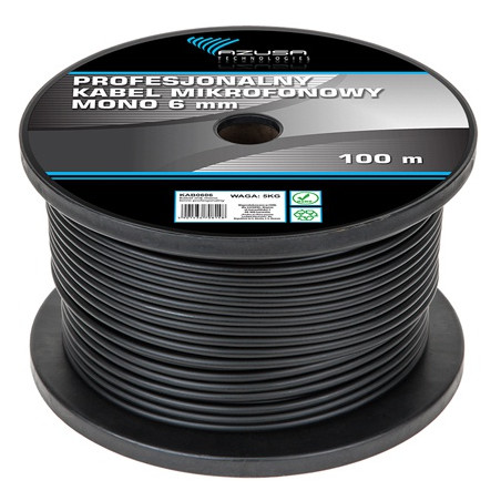 cablu microfon 6mm mono prof.