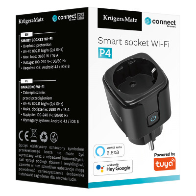 priza smart wifi connect p4 tuya kruger&matz