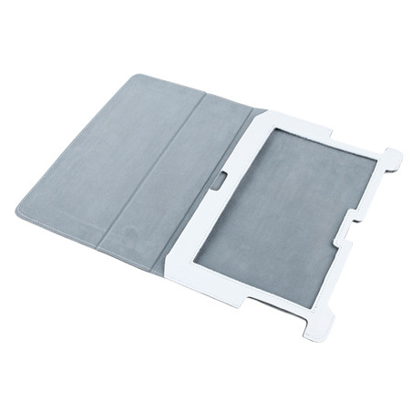 husa alba piele eco samsung galaxy tab p5100