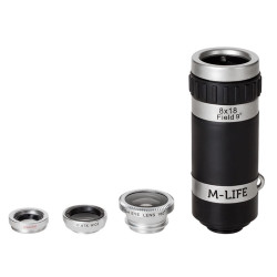 kit obiective smartphone 4 in 1 m-life