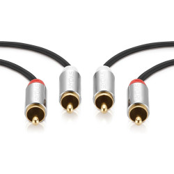 cablu audio 2xrca tata - 2xrca tata 2.0m sentivus