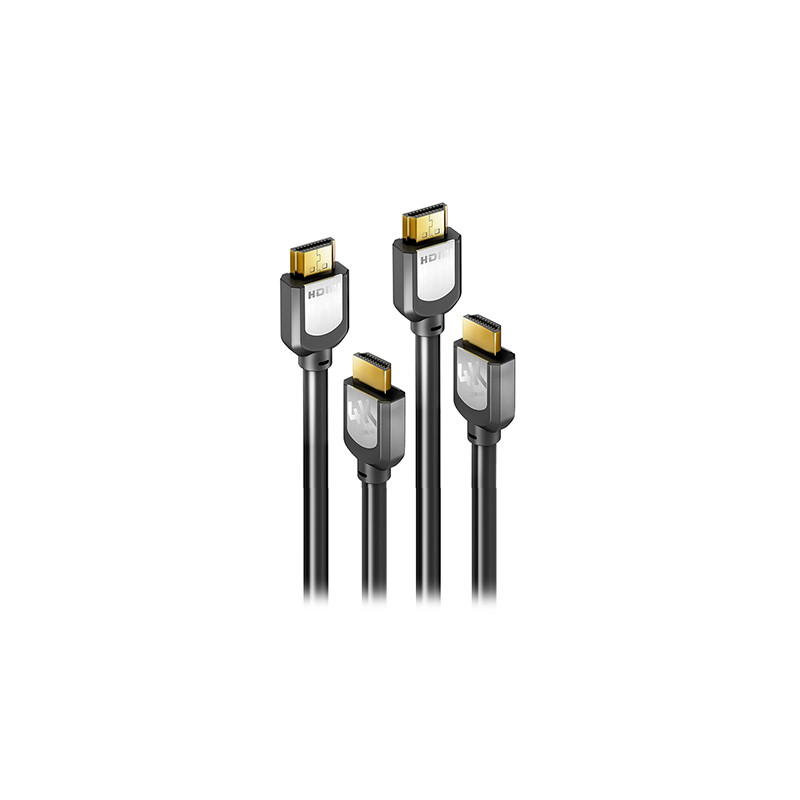 set 2 x cablu hdmi tata - tata 4k 1.0m sentivus