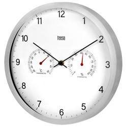 ceas perete 30cm termometru higrometru teesa