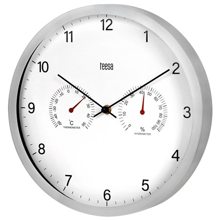 ceas perete 30cm termometru higrometru teesa